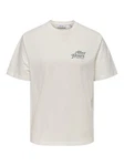 ONLY & SONS Kurzarmshirt T-Shirt Bowen Comfort Fit Khaki/Creme/Grau/Beige/Weiß