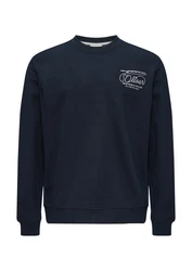 s.Oliver Sweatshirt Regular Fit Dunkelblau/Hellblau