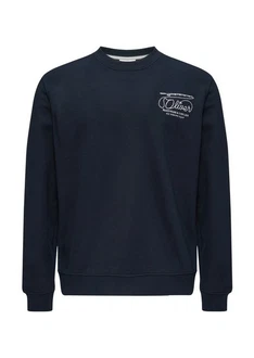 s.Oliver Sweatshirt Regular Fit Dunkelblau/Hellblau s.Oliver Sweatshirt Regular Fit Dunkelblau/Hellblau
