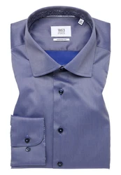 Eterna Langarmhemd Luxury Modern Fit Dunkelblau/Blau/Hellblau/Grau