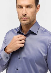 Eterna Langarmhemd Luxury Modern Fit Dunkelblau/Blau/Hellblau/Grau