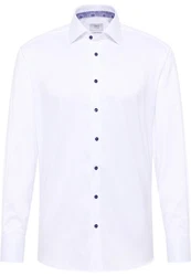 Eterna Langarmhemd Luxury Modern Fit Weiß