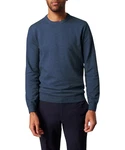 Pierre Cardin Strickpullover Rundhals Dunkelblau/Blau
