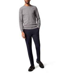 Pierre Cardin Strickpullover Rundhals Hellgrau/Dunkelgrau/Grau