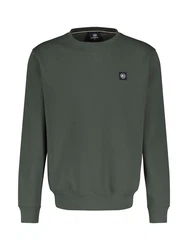LERROS Sweatshirt Regular-Fit Pullover Dunkelgrün/Grün/Khaki
