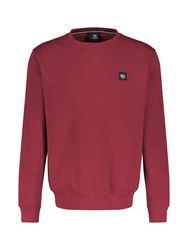 LERROS Sweatshirt Regular-Fit Pullover Dunkelrot/Rot/Bordeaux