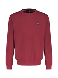 LERROS Sweatshirt Regular-Fit Pullover Dunkelrot/Rot/Bordeaux