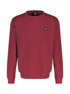 LERROS Sweatshirt Regular-Fit Pullover Dunkelrot/Rot/Bordeaux