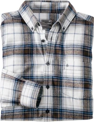 HENSON&HENSON Flanellhemd Blau/Hellblau/Grau