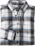 HENSON&HENSON Flanellhemd Blau/Hellblau/Grau