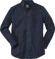 HENSON&HENSON Flanellhemd Dunkelblau/Blau/Hellblau/Lila