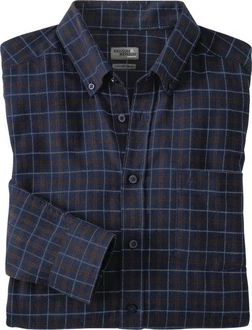 HENSON&HENSON Flanellhemd Dunkelblau/Blau/Hellblau/Lila