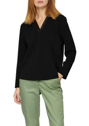 s.Oliver BLACK LABEL Strickpullover Kapuzenshirt Regular Fit schwarz