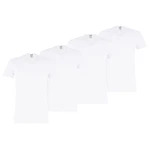 PUMA T-Shirt Herren Basic V-Neck Weiß/Schwarz