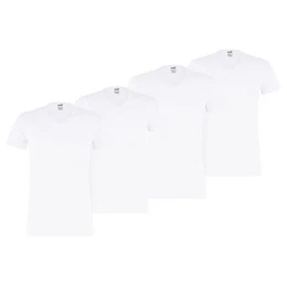 T-Shirt Herren T-Shirt, 4er Pack - Basic V-Neck, (Packung, 4er Pack)