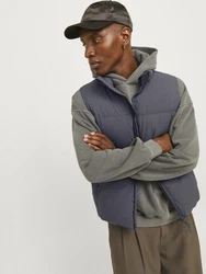 Jack & Jones Steppweste JORVESTERBRO Hellgrau/Dunkelgrau/Grau/Dunkelblau