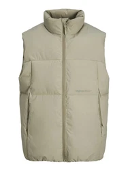 Jack & Jones Steppweste JORVESTERBRO Khaki/Dunkelgrün/Beige