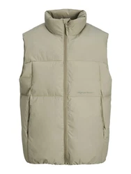 Jack & Jones Steppweste JORVESTERBRO Khaki/Dunkelgrün/Beige