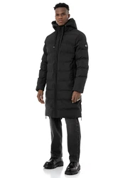 RedBridge Winterjacke Parka mit Kapuze Premium Qualität Schwarz