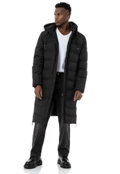 RedBridge Winterjacke Parka mit Kapuze Premium Qualität Schwarz