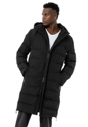 RedBridge Winterjacke Parka mit Kapuze Premium Qualität Schwarz