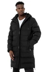 RedBridge Winterjacke Parka mit Kapuze Premium Qualität Schwarz