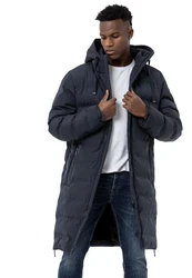 RedBridge Winterjacke Parka mit Kapuze Premium Qualität Schwarz/Blau/Dunkelblau