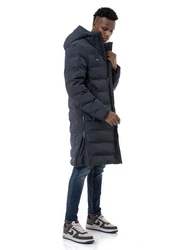 RedBridge Winterjacke Parka mit Kapuze Premium Qualität Schwarz/Blau/Dunkelblau