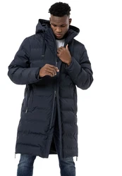 RedBridge Winterjacke Parka mit Kapuze Premium Qualität Schwarz/Blau/Dunkelblau