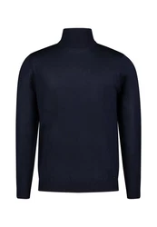 Roy Robson Rollkragenpullover HERREN-PULLOVER 1/1 ARM DUNKELBLAU