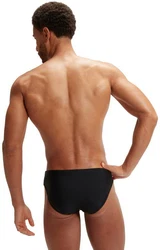 Speedo Badehose Medley Logo 7cm Brief SCHWARZ/GRAU