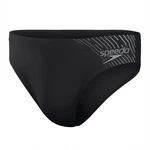 Speedo Badehose Medley Logo 7cm Brief SCHWARZ/GRAU