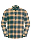 Jack Wolfskin Flanellhemd WANDERWEG SHIRT Gelb/Grün/Dunkelgrün/Braun