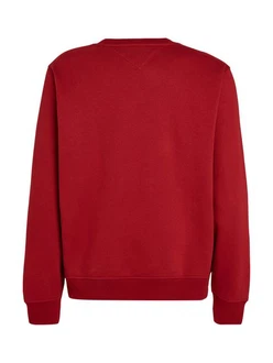 Tommy Jeans Sweatshirt TJM REG S FLAG CREW Rot/Dunkelrot