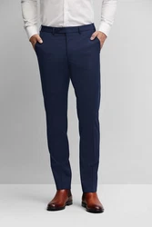 Digel Anzughose Per-V Baukastenhose Dunkelblau/Blau