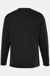 JP1880 T-Shirt Henley Langarm Piqu (JP1880) Schwarz