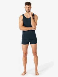 SUPER.NATURAL Tanktop für Herren SIERRA140 TANK Hellblau/Dunkelblau/Blau/Schwarz
