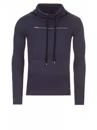 Pullunder Sweat Hoodie Zipped Chest Pocket