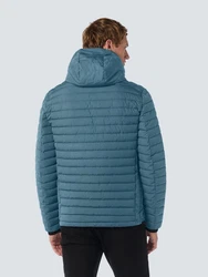 NO EXCESS Jacke Hooded Short Fit Padded Hellblau/Blau/Grau/Türkis