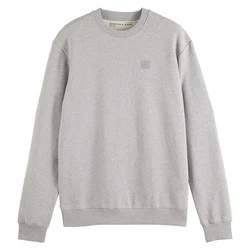 Scotch & Soda Sweatshirt Core Logo Front Chest Grau/Hellgrau/Beige/Khaki