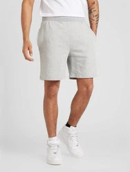 New Era Shorts graumeliert/wei