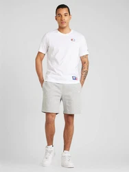 New Era Shorts graumeliert/wei