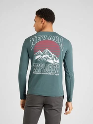 Key Largo Sweatshirt NEVADA ADVENTURE Grün/Dunkelgrün/Türkis