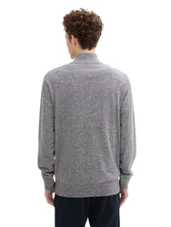 TOM TAILOR Denim Troyer Strickpullover Regular Fit 