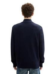 TOM TAILOR Denim Troyer Strickpullover Regular Fit 