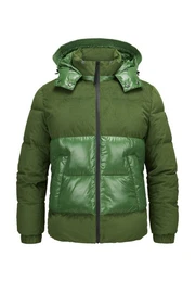 Steppjacke MSNaples mit Logo Badge