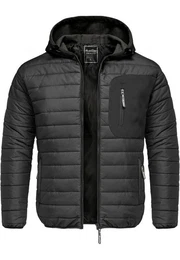 Steppjacke MACON Hybrid Steppjacke Hybrid Softshell Herren Outdoor Kapuzen Jacke