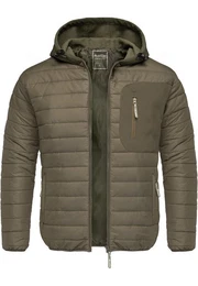 Steppjacke MACON Hybrid Steppjacke Hybrid Softshell Herren Outdoor Kapuzen Jacke