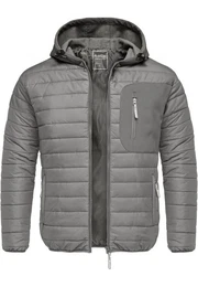 Steppjacke MACON Hybrid Steppjacke Hybrid Softshell Herren Outdoor Kapuzen Jacke