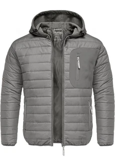 Amaci&Sons Steppjacke MACON Hybrid Softshell Herren Kapuzenjacke Dunkelgrau/Grau/Hellgrau